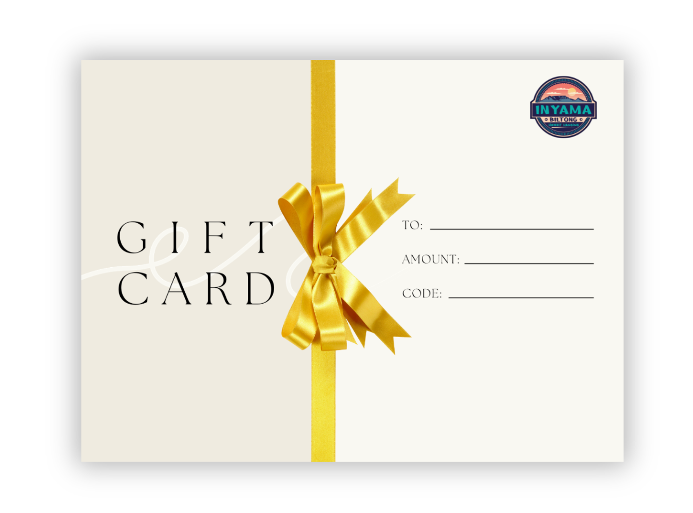 Inyama Biltong Gift Card