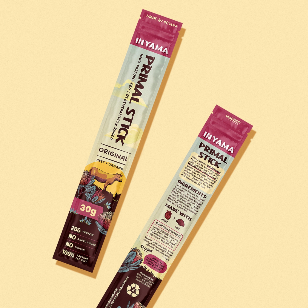 30g Organ Meat Beef Stick with regeneratively farmed, pasture-fed beef – nutrient-dense, keto and carnivore diet friendly snack